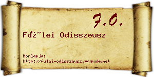 Fülei Odisszeusz névjegykártya